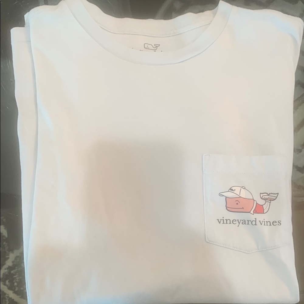 Vineyard Vines Pocket Tee with Whale Logo